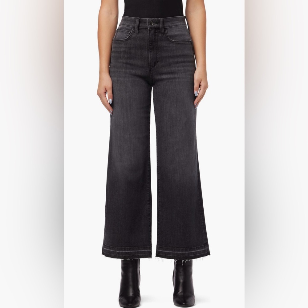 Joe’s High Rise Wide Leg Released Hem Jeans